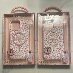 XO Poppy Floral Case for iPhone 14 Pro Max.